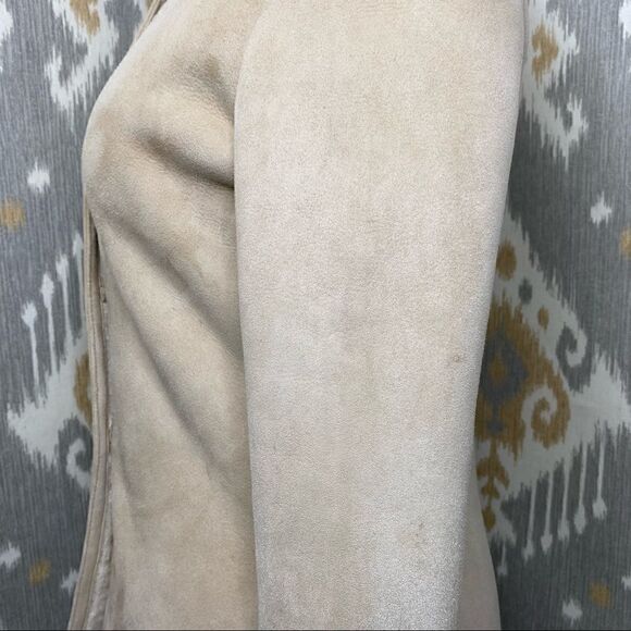 Ralph Lauren Fawn Lamb Shearling & Tortoise Shell Military Inspired Jacket - Picture 11 of 16